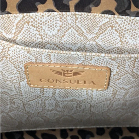 Consuela Downtown Crossbody Bag in Deanna Canvas Stripe Multicolor Yellow Blue - Picture 10 of 16